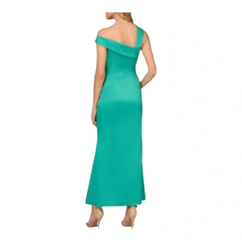 Aidan Mattox by Adrianna Papell Stretch Mikado Mermaid Gown - Botanic Green NWT
